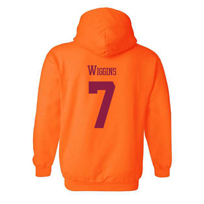 Virginia Tech - NCAA Football : Chanz Wiggins - Classic Fashion Shersey Hooded Sweatshirt-1