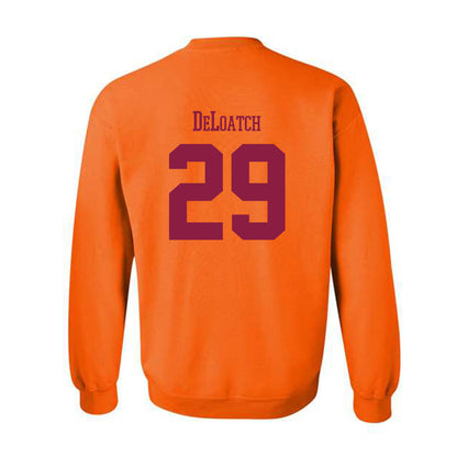 Virginia Tech - NCAA Football : Jahmari DeLoatch - Classic Fashion Shersey Crewneck Sweatshirt-1