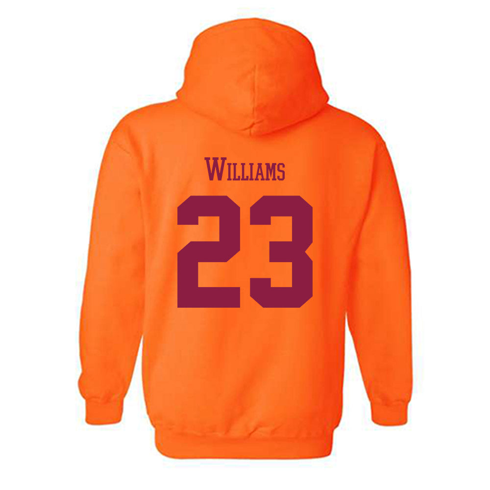 Virginia Tech - NCAA Football : Thomas Williams - Classic Fashion Shersey Hooded Sweatshirt-1