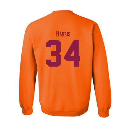 Virginia Tech - NCAA Football : Cortez Harris - Classic Fashion Shersey Crewneck Sweatshirt-1