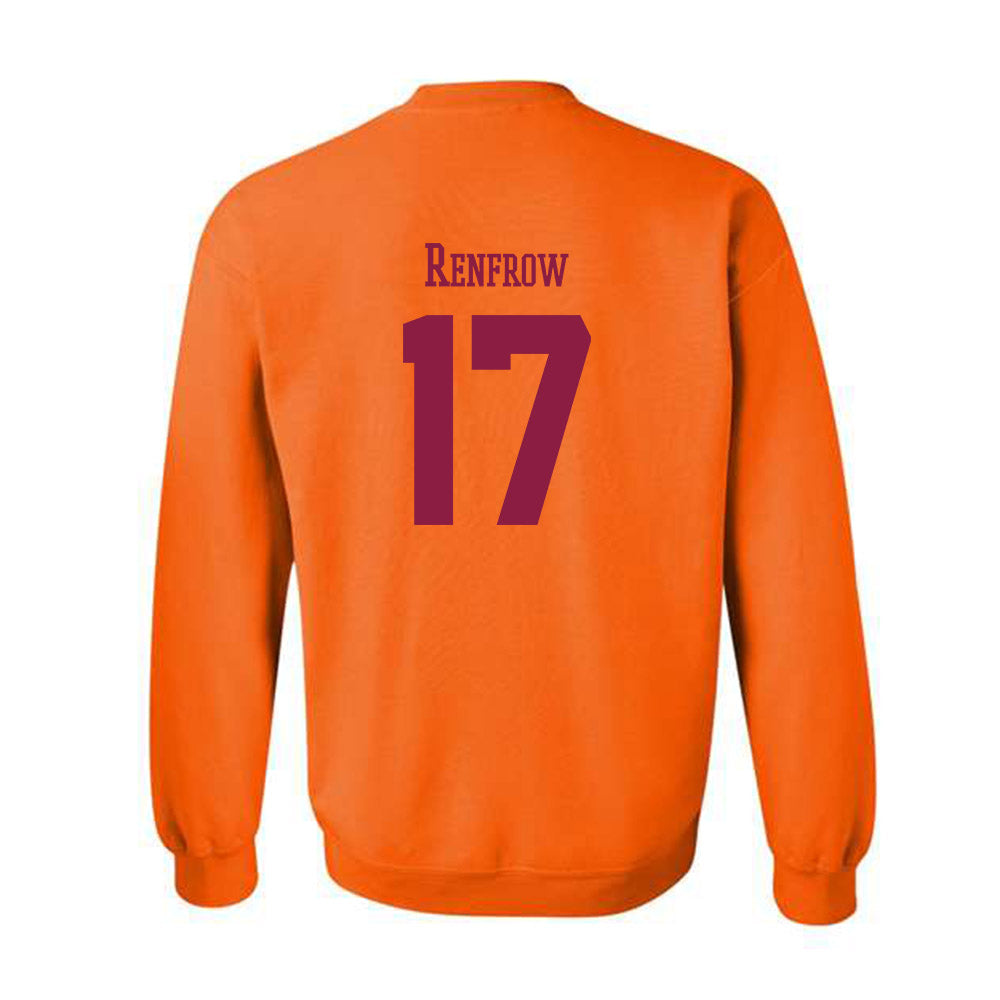 Virginia Tech - NCAA Baseball : Brett Renfrow - Classic Fashion Shersey Crewneck Sweatshirt-1