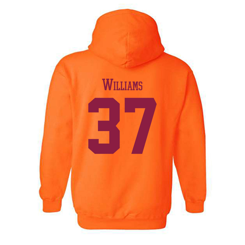 Virginia Tech - NCAA Football : Mylachi Williams - Classic Fashion Shersey Hooded Sweatshirt-1