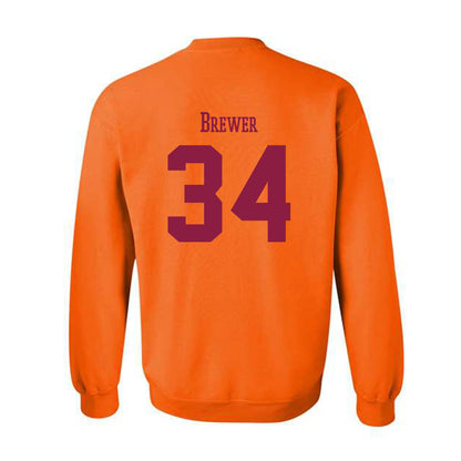 Virginia Tech - NCAA Women's Lacrosse : Jane Brewer - Classic Fashion Shersey Crewneck Sweatshirt-1