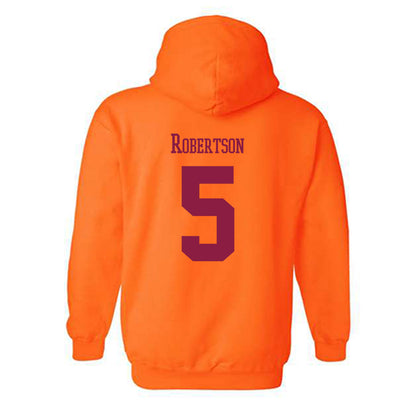 Virginia Tech - NCAA Baseball : Aiden Robertson - Classic Fashion Shersey Hooded Sweatshirt-1
