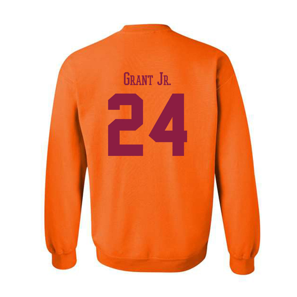 Virginia Tech - NCAA Football : Tyrell Grant Jr. - Classic Fashion Shersey Crewneck Sweatshirt-1
