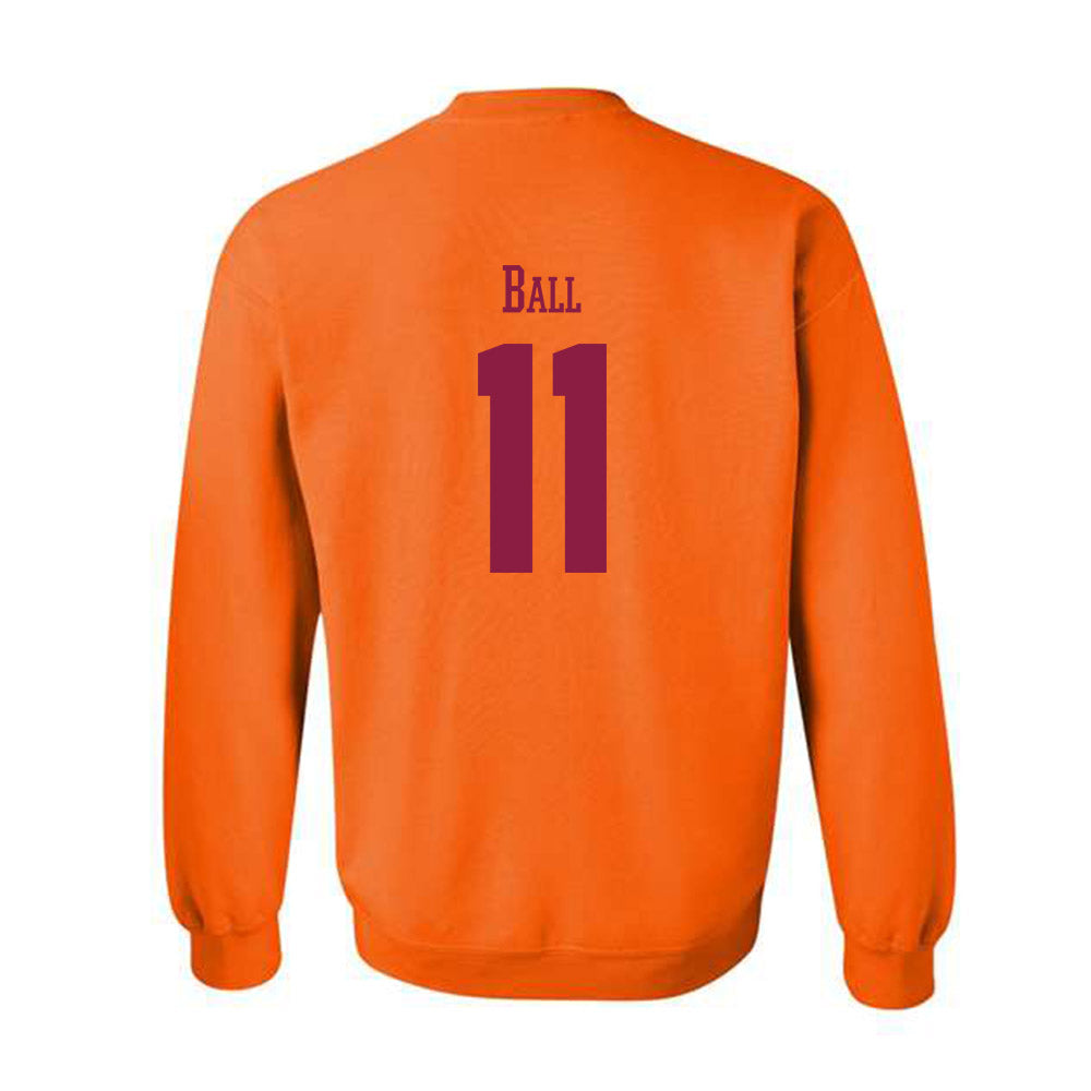 Virginia Tech - NCAA Baseball : Ethan Ball - Classic Fashion Shersey Crewneck Sweatshirt-1
