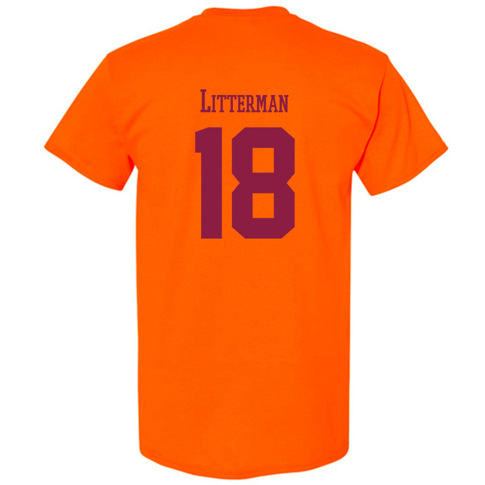 Virginia Tech - NCAA Baseball : Hudson Litterman - Classic Fashion Shersey T-Shirt-1