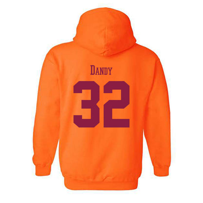 Virginia Tech - NCAA Football : Deric Dandy - Classic Fashion Shersey Hooded Sweatshirt-1