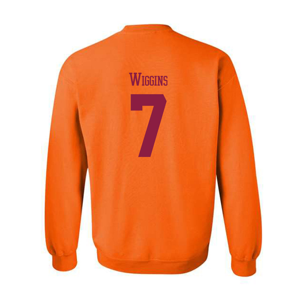 Virginia Tech - NCAA Football : Chanz Wiggins - Classic Fashion Shersey Crewneck Sweatshirt-1
