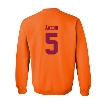 Virginia Tech - NCAA Football : Marlion Jackson - Classic Fashion Shersey Crewneck Sweatshirt-1