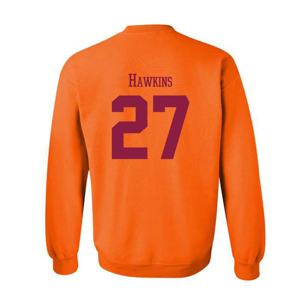 Virginia Tech - NCAA Football : Marcellous Hawkins - Classic Fashion Shersey Crewneck Sweatshirt-1