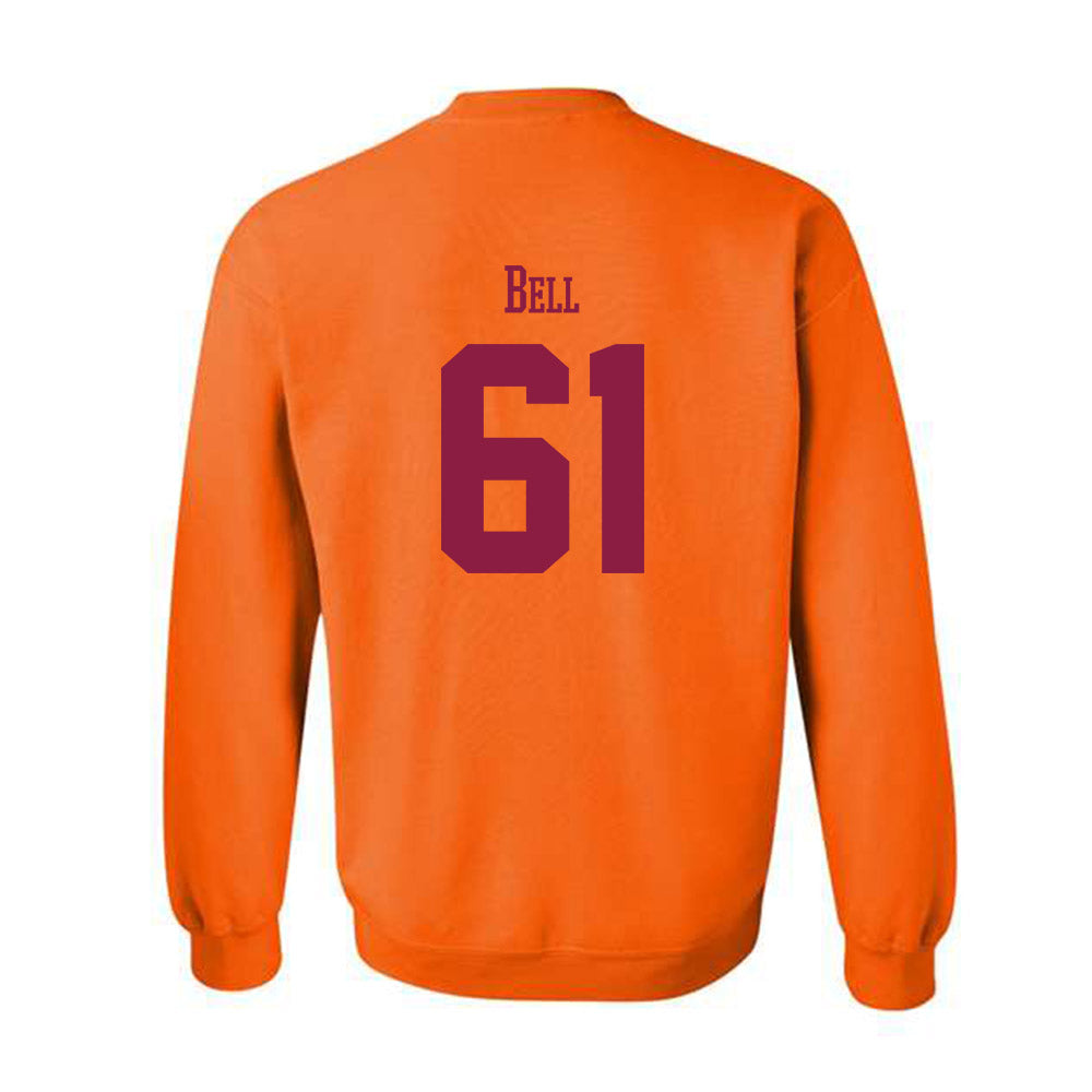 Virginia Tech - NCAA Football : Justin Bell - Classic Fashion Shersey Crewneck Sweatshirt-1
