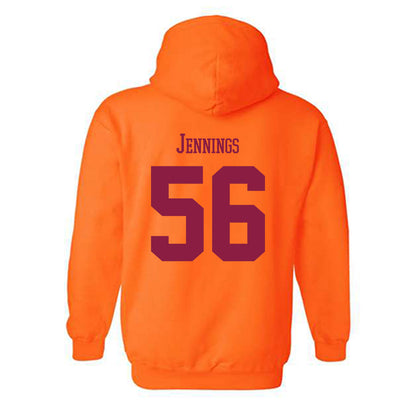 Virginia Tech - NCAA Football : Daniel Jennings - Classic Fashion Shersey Hooded Sweatshirt-1