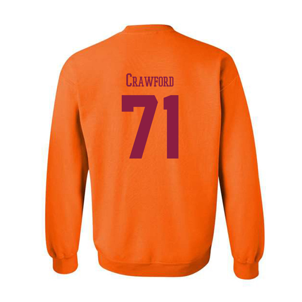 Virginia Tech - NCAA Football : Gavin Crawford - Classic Fashion Shersey Crewneck Sweatshirt-1