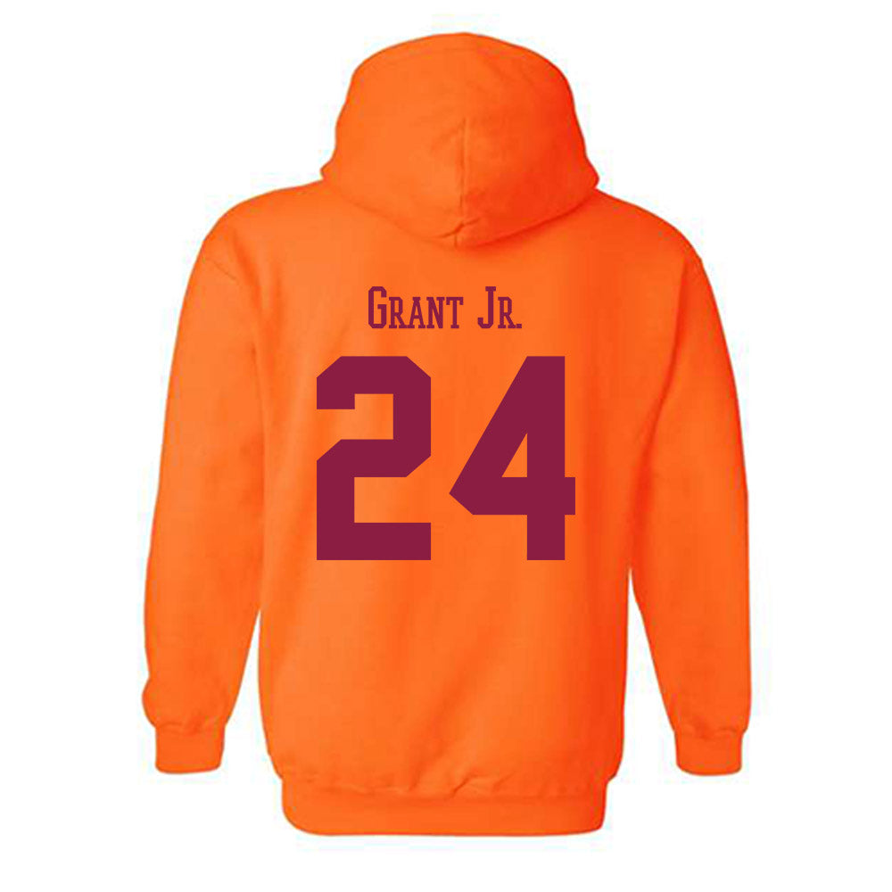 Virginia Tech - NCAA Football : Tyrell Grant Jr. - Classic Fashion Shersey Hooded Sweatshirt-1