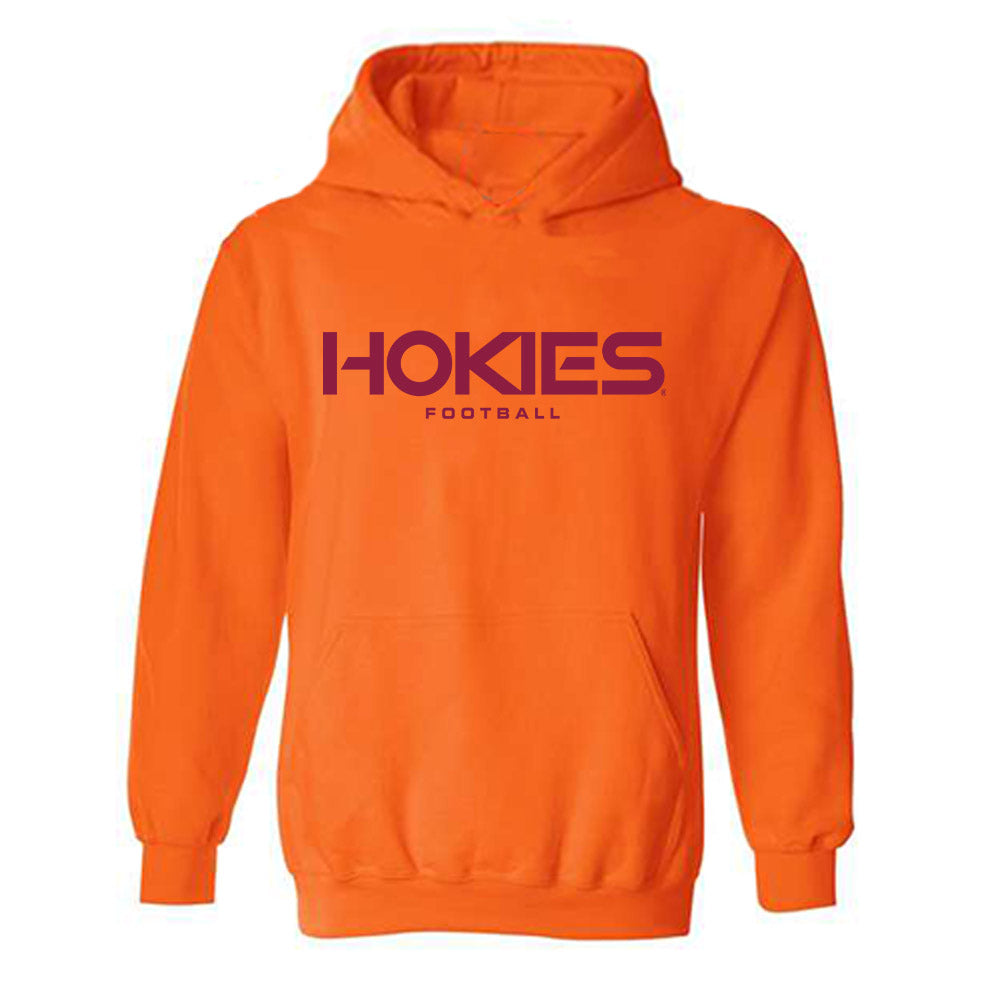 Virginia Tech - NCAA Football : Brett Clatterbaugh - Classic Fashion Shersey Hooded Sweatshirt-0