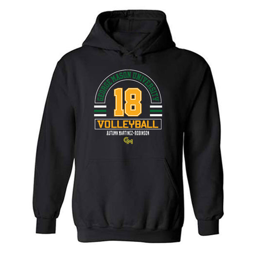 GMU - NCAA Women's Volleyball : Autumn Martinez-Robinson - Classic Fashion Shersey Hooded Sweatshirt-0