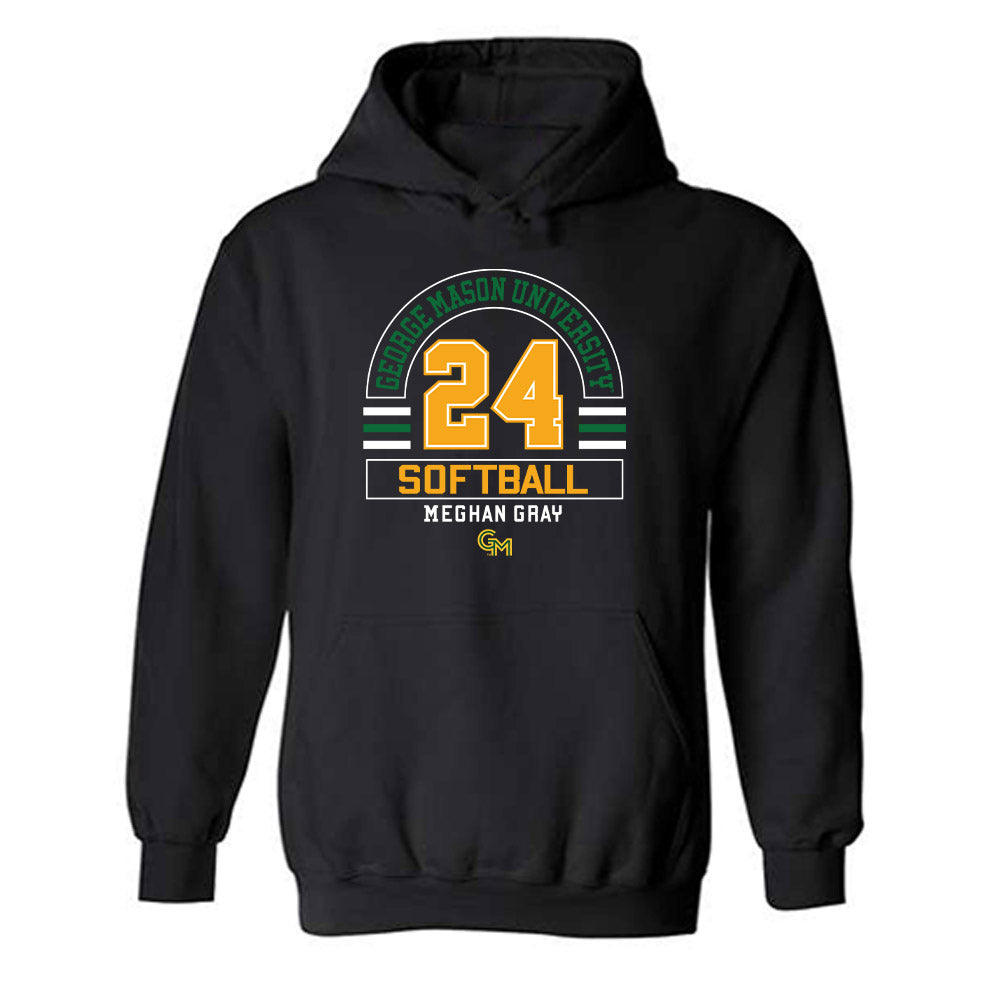 GMU - NCAA Softball : Meghan Gray - Classic Fashion Shersey Hooded Sweatshirt-0