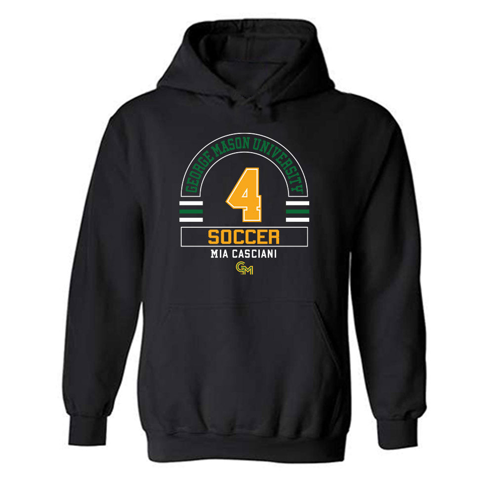 GMU - NCAA Women's Soccer : Mia Casciani - Classic Fashion Shersey Hooded Sweatshirt-0