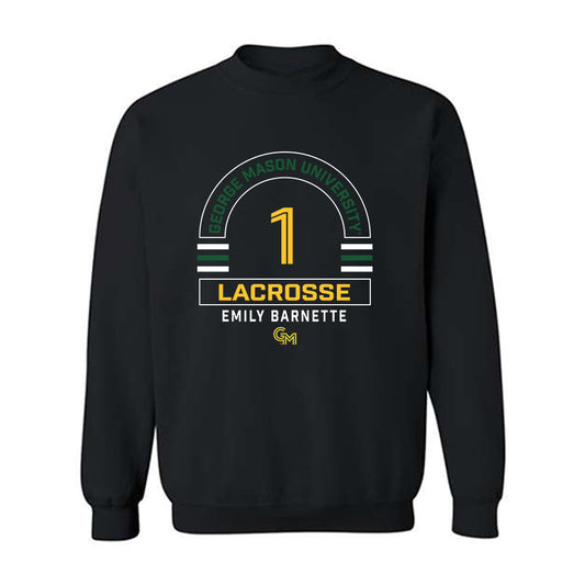 GMU - NCAA Women's Lacrosse : Emily Barnette - Classic Fashion Shersey Crewneck Sweatshirt-0