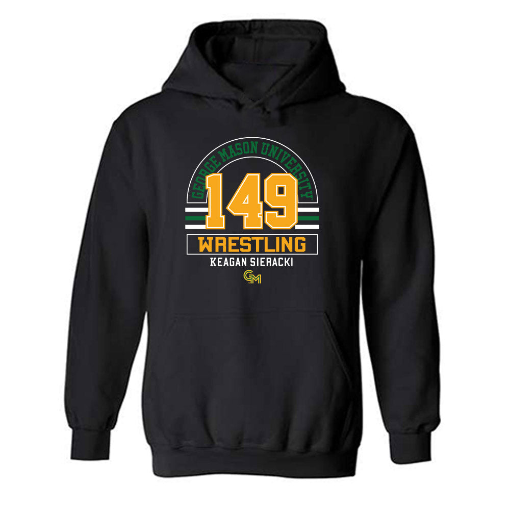 GMU - NCAA Wrestling : Keagan Sieracki - Classic Fashion Shersey Hooded Sweatshirt-0