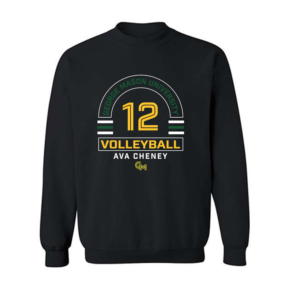 GMU - NCAA Women's Volleyball : Ava Cheney - Classic Fashion Shersey Crewneck Sweatshirt-0