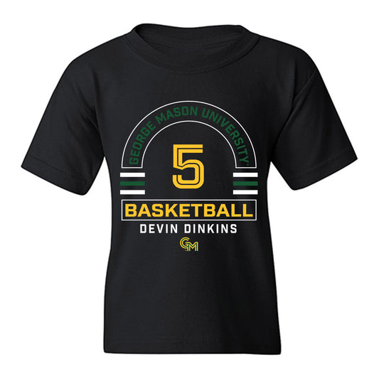 GMU - NCAA Men's Basketball : Devin Dinkins - Classic Fashion Shersey Youth T-Shirt-0