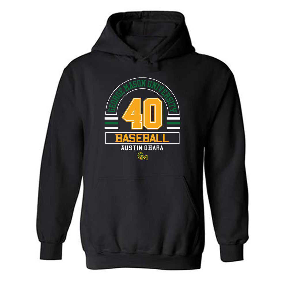 GMU - NCAA Baseball : Austin OHara - Classic Fashion Shersey Hooded Sweatshirt-0