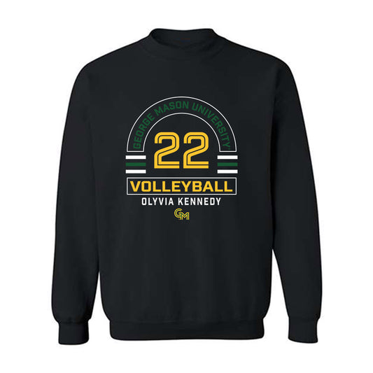 GMU - NCAA Women's Volleyball : Olyvia Kennedy - Classic Fashion Shersey Crewneck Sweatshirt-0