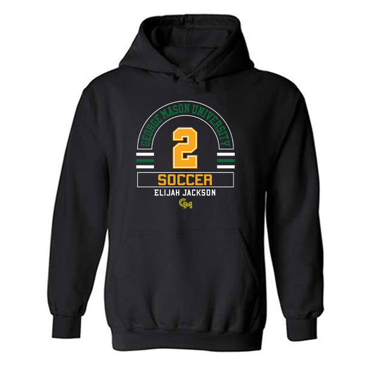 GMU - NCAA Men's Soccer : Elijah Jackson - Classic Fashion Shersey Hooded Sweatshirt-0