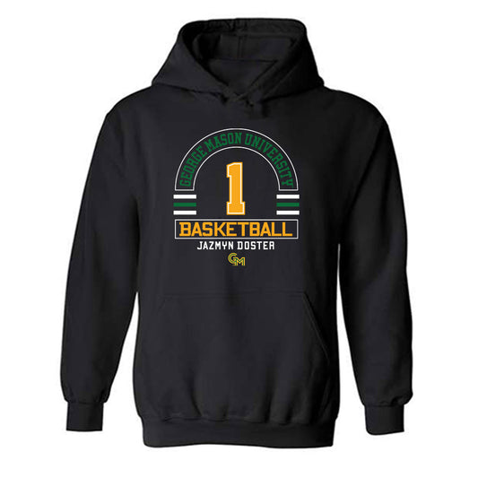 GMU - NCAA Women's Basketball : Jazmyn Doster - Classic Fashion Shersey Hooded Sweatshirt-0