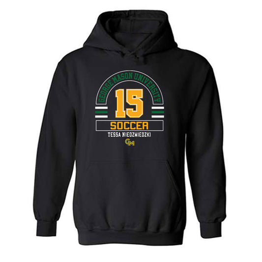 GMU - NCAA Women's Soccer : Tessa Niedzwiedzki - Classic Fashion Shersey Hooded Sweatshirt-0