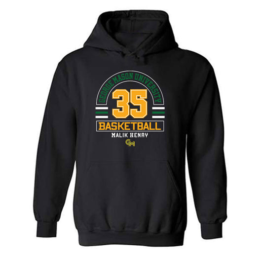 GMU - NCAA Men's Basketball : Malik Henry - Classic Fashion Shersey Hooded Sweatshirt-0