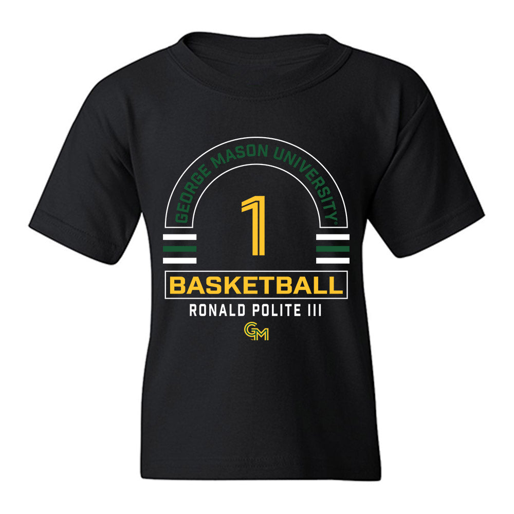 GMU - NCAA Men's Basketball : Ronald Polite III - Classic Fashion Shersey Youth T-Shirt-0