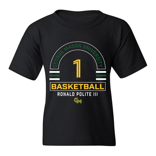 GMU - NCAA Men's Basketball : Ronald Polite III - Classic Fashion Shersey Youth T-Shirt-0