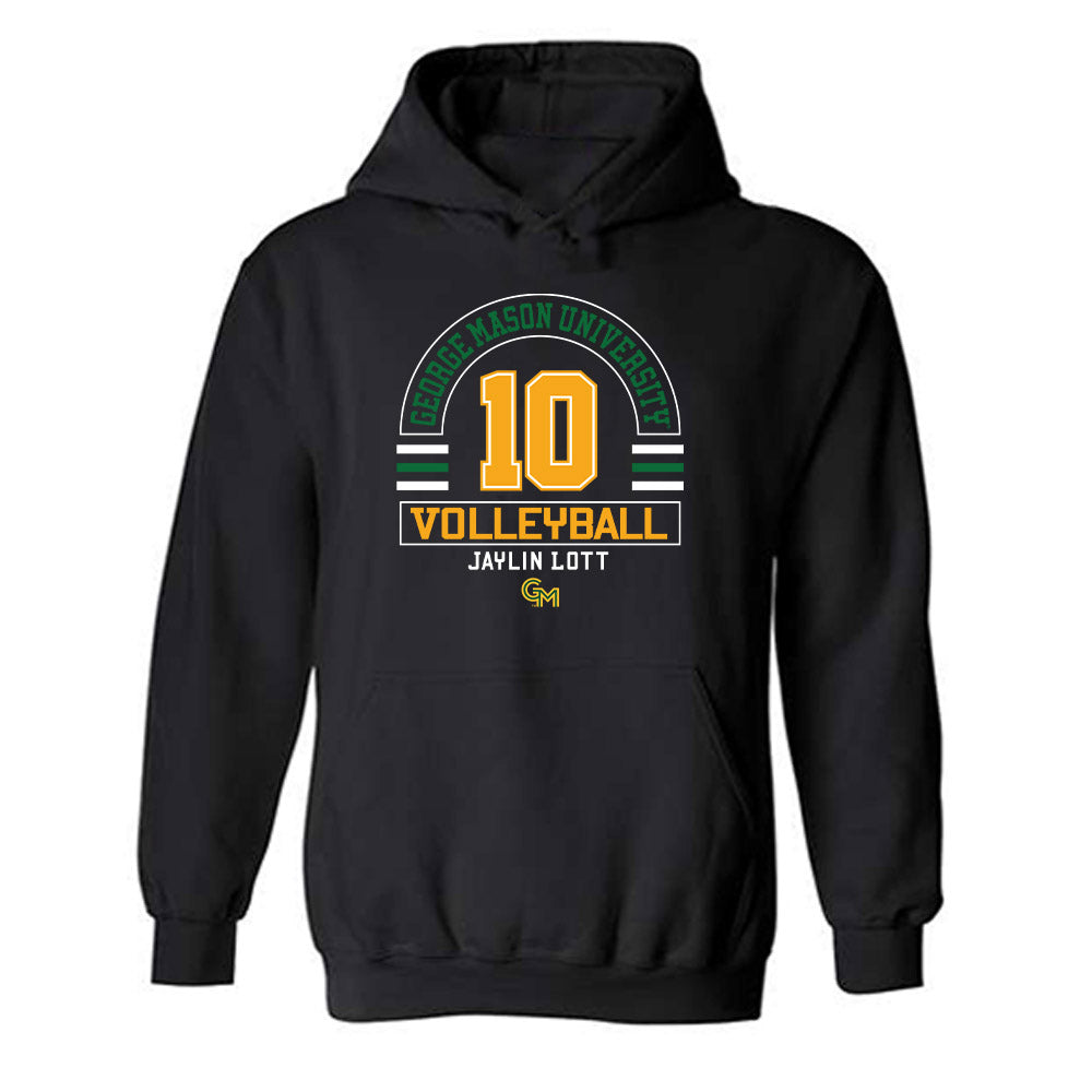 GMU - NCAA Women's Volleyball : Jaylin Lott - Classic Fashion Shersey Hooded Sweatshirt-0