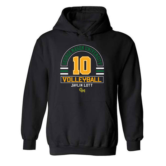 GMU - NCAA Women's Volleyball : Jaylin Lott - Classic Fashion Shersey Hooded Sweatshirt-0