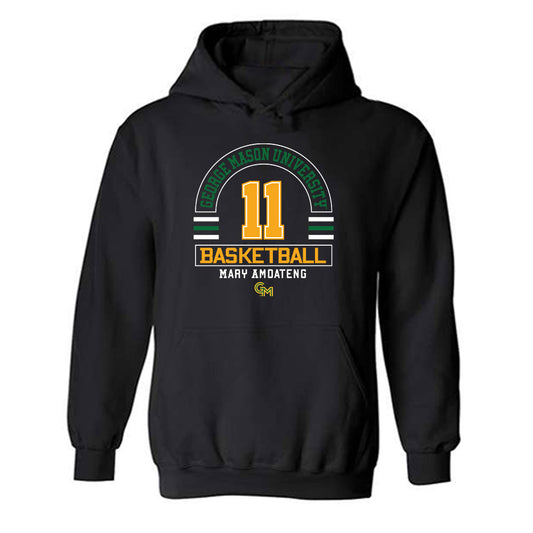 GMU - NCAA Women's Basketball : Mary Amoateng - Classic Fashion Shersey Hooded Sweatshirt-0