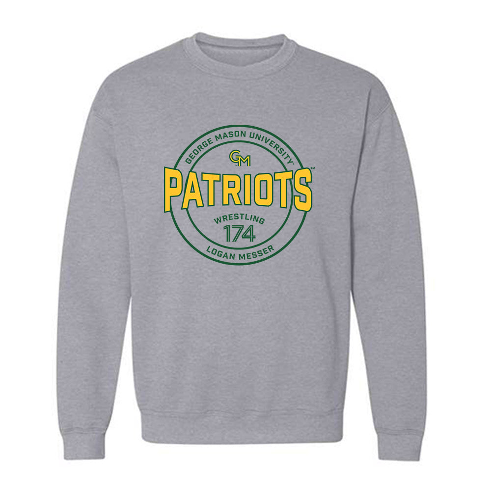 GMU - NCAA Wrestling : Logan Messer - Classic Fashion Shersey Crewneck Sweatshirt-0