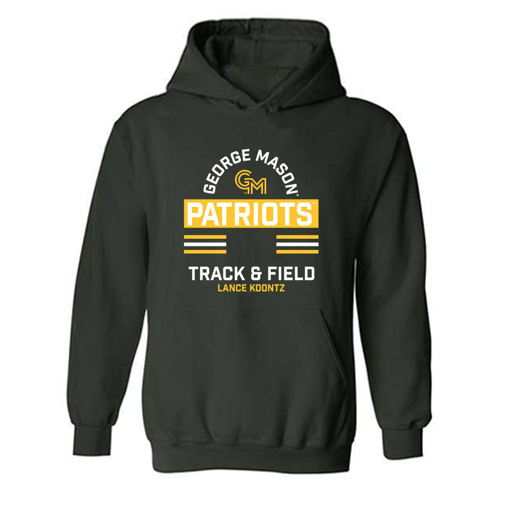 GMU - NCAA Men's Track & Field : Lance Koontz - Classic Fashion Shersey Hooded Sweatshirt-0