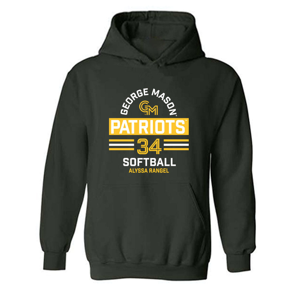 GMU - NCAA Softball : Alyssa Rangel - Classic Fashion Shersey Hooded Sweatshirt-0