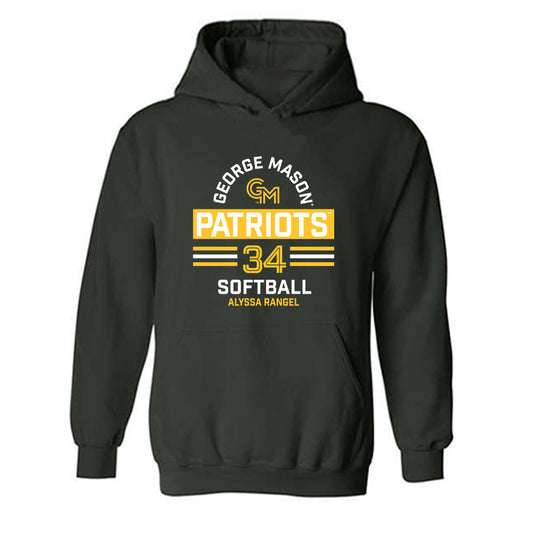 GMU - NCAA Softball : Alyssa Rangel - Classic Fashion Shersey Hooded Sweatshirt-0