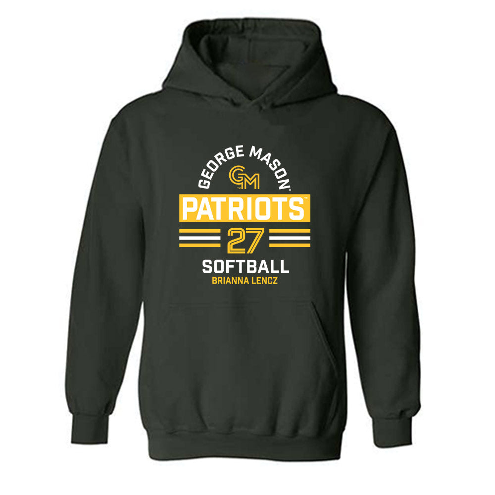 GMU - NCAA Softball : Brianna Lencz - Classic Fashion Shersey Hooded Sweatshirt-0
