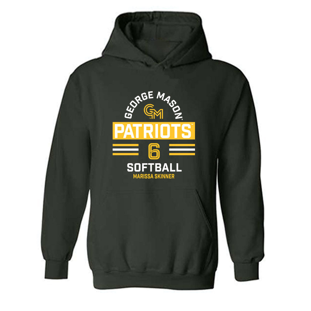 GMU - NCAA Softball : Marissa Skinner - Classic Fashion Shersey Hooded Sweatshirt-0