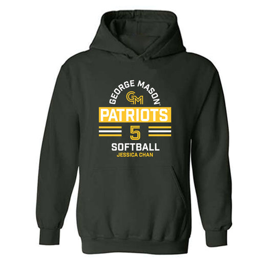 GMU - NCAA Softball : Jessica Chan - Classic Fashion Shersey Hooded Sweatshirt-0