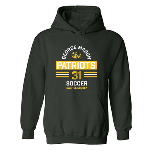 GMU - NCAA Women's Soccer : Rachel Eberly - Classic Fashion Shersey Hooded Sweatshirt-0