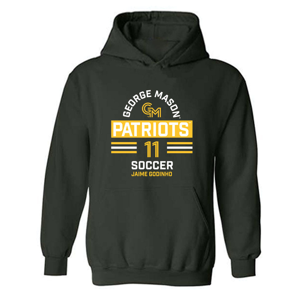 GMU - NCAA Men's Soccer : Jaime Godinho - Classic Fashion Shersey Hooded Sweatshirt-0