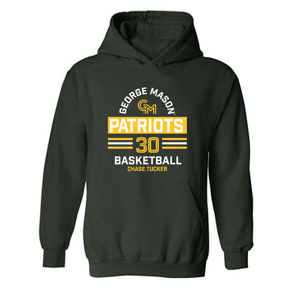 GMU - NCAA Men's Basketball : Chase Tucker - Classic Fashion Shersey Hooded Sweatshirt-0