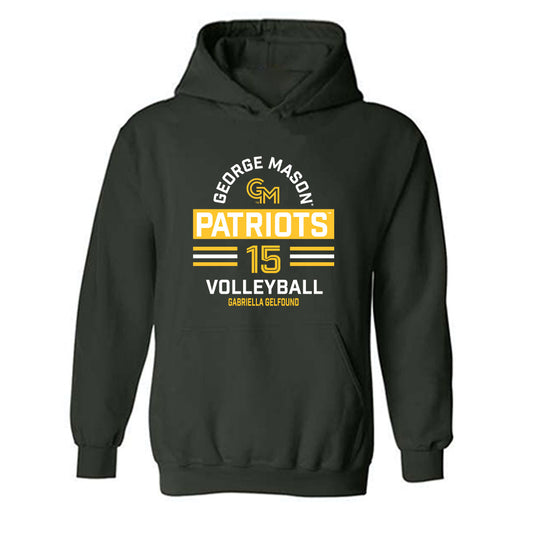 GMU - NCAA Women's Volleyball : Gabriella Gelfound - Classic Fashion Shersey Hooded Sweatshirt-0