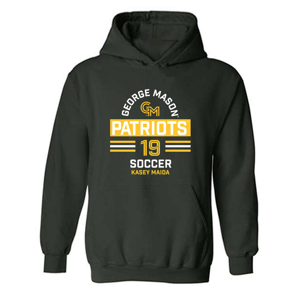 GMU - NCAA Women's Soccer : Kasey Maida - Classic Fashion Shersey Hooded Sweatshirt-0